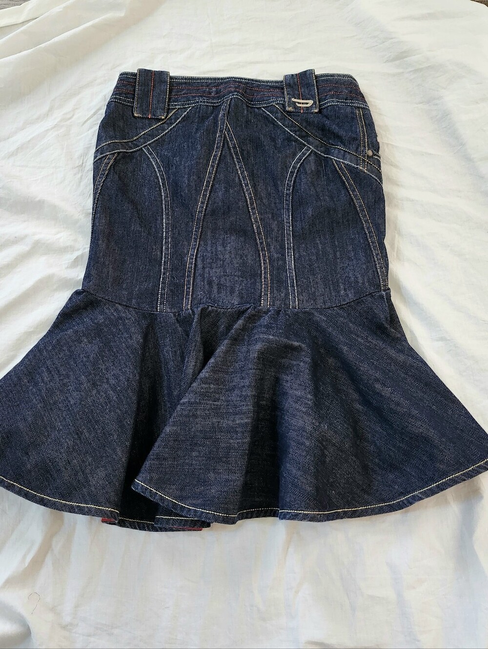 Diesel 100% Cotton Skirt, Denim Blue in Size 6 - Picture 4 of 11